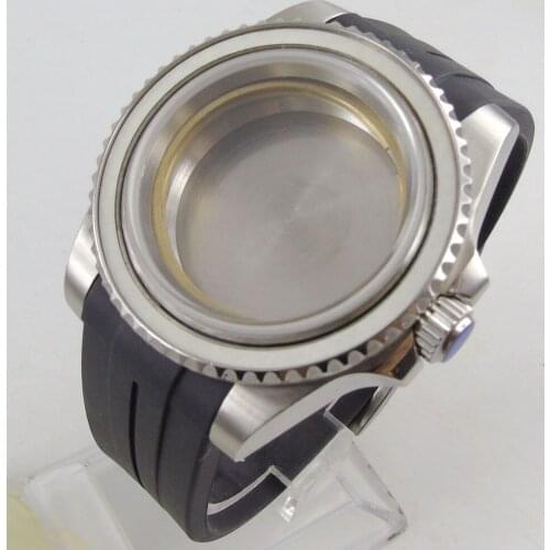 40mm Accessories Parts Rotating Bezel Watch Case Sapphire Crystal Seeing-Through / Solid Backcover Fit NH35 NH35A MOVEMENT