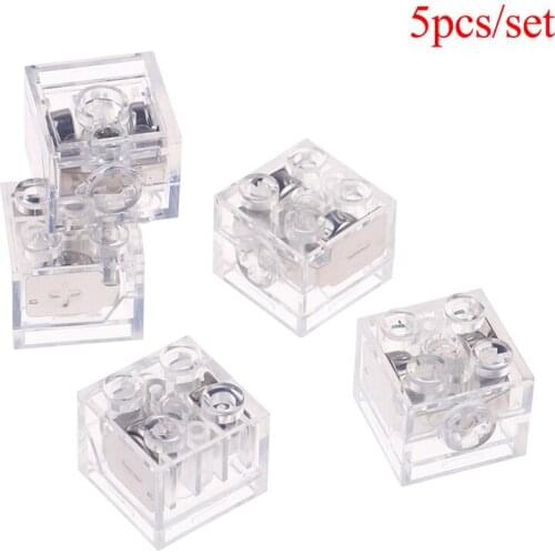 5Pcs/Set Cube Changed Color Led Lights Building Colorful Light