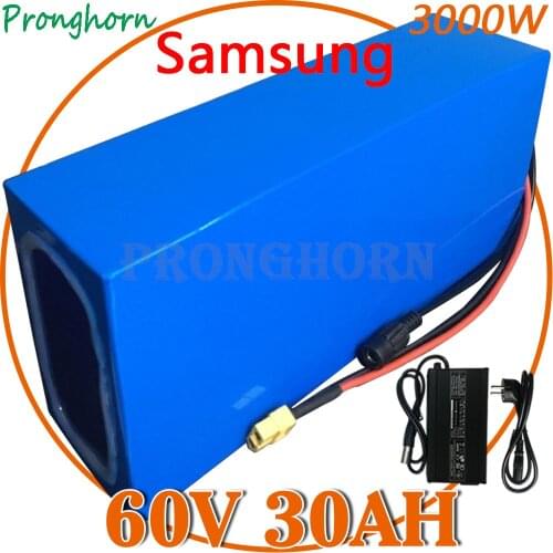 60V Ebike Lithium Battery 60V 20Ah 21Ah 25Ah 30Ah Electric Bike Battery 3000W 2500W 2000W 1500W 1000W Electric Scooter Battery