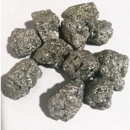 70g/ Bag Natural Pyrite Mineral Crystal Stone Small Chunks Iron Pyrite Fools Gold Specimen Rough Stones Fengshui Money Decor