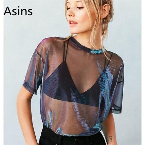 Женские однотонные футболки Asins China At AliExpress