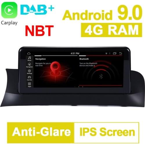 PX6 10.25 inch 4G RAM Android 9.0 Auto Player GPS Navigation System Media Stereo For BMW X3 F25 for BMW X4 F26 with NBT System