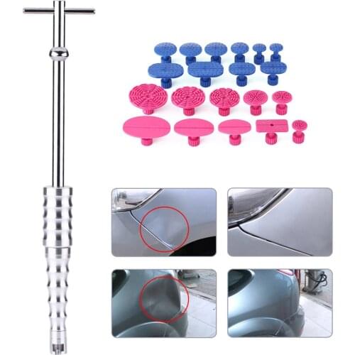 Paintless Dent Repair Hail Removal T Bar Slide Hammer Glue Puller Tabs Car Body Tools