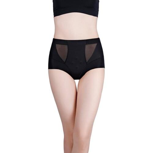 Women Shaping Pants Mid Waist Breathable Abdomen Regain Belt Waist Shaping Seamless Hip-Lifting Shapers