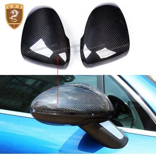 CSSYL Full Carbon Fiber Mirror Cover For Porschor Macan 958 high quality carbon fiber Rearview Mirror Cover Add on Style Paste