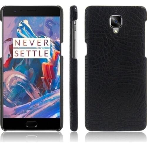 One Plus 3 Oneplus 3 Case Crocodile Grain PU+PC Skin Back Cover Hard Phone Case for Oneplus 3 Oneplus3 Hard Cover