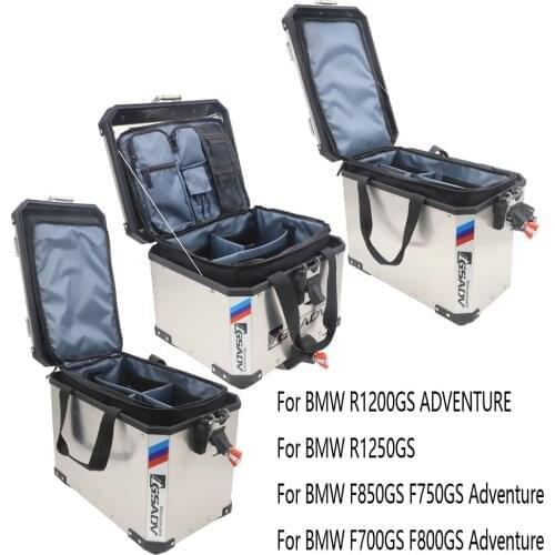 For bmw f800gsa Motorcycle luggage bags Black expandable Inner Bags For BMW R 1200 GS adventure WATER-COOLED 2013-2017