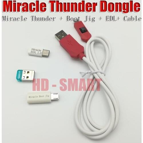 Miracle thunder dongle +cable Miracle Thunder pro dongle no need miralce box and key