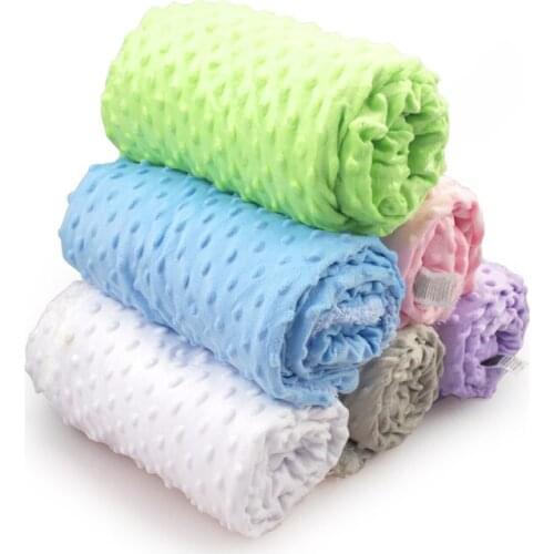 Baby Blanket & Swaddling Newborn Thermal Soft Fleece Blanket Winter Solid Bedding Set Cotton Quilt Infant Bedding Swaddle Wrap