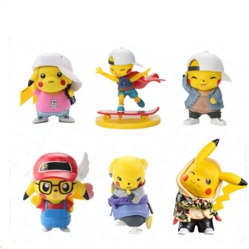 Pokemoned Action Toys Model Anime Figure Pocket Pikachued Squirtle Monsters Bulbasaur Cartoon Gift For Children Birthday Decor