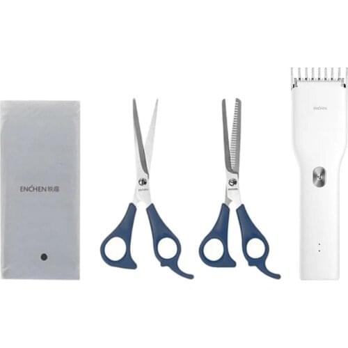 ENCHEN Adults Baby Electric Hair Clipper Trimmer Shaver with Scissors Bib Professional Trimmers Corner Razor Hairdresse