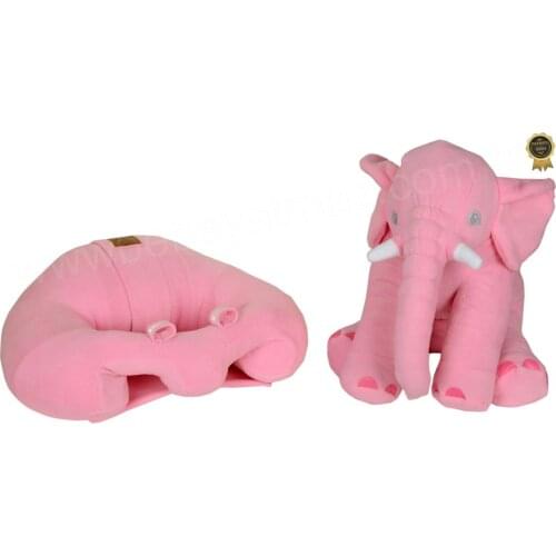 Jaju Baby, Luxury Pink Baby Support Seating Cushion and Pink Sleep Elephant