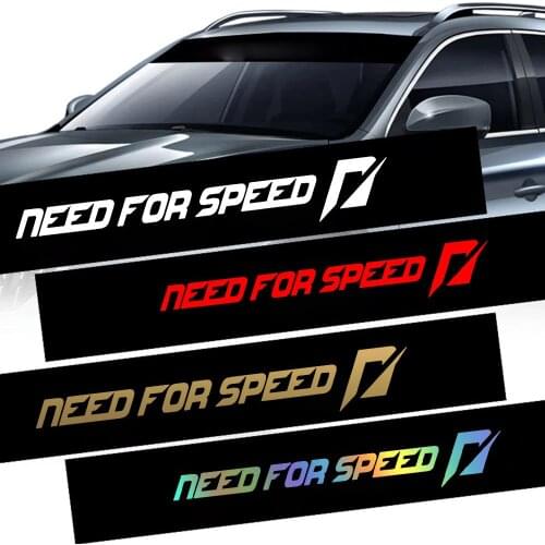 Creative Need For Speed Text Auto Assessoires Car Stickers Speed Frase Auto Vinyl Car Sticker For Front window Decor