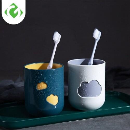 1PC Plain Eco-friendly Creative Thick Circular Water Cups Toothbrush Holder PP Cup Rinsing Cup Wash Tooth Mug Bathroom Sets