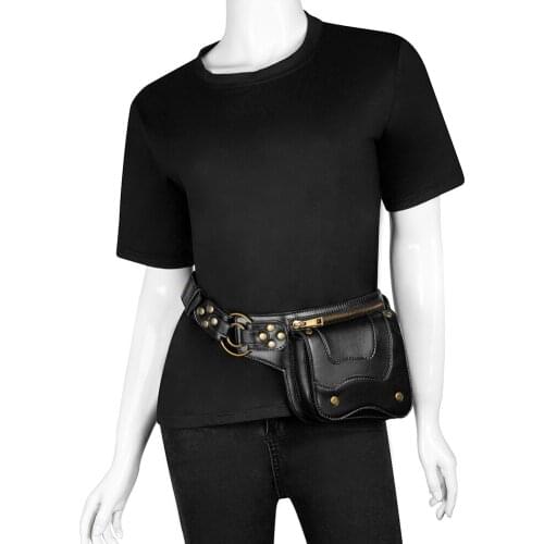 Steampunk European and American Locomotive Mens Chest Bag Outdoor Casual Mobile Phone Waist Bag Women