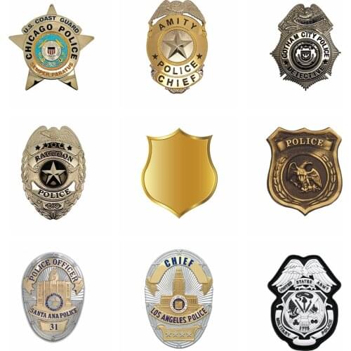 Car Door Police badge Stickers Voiture Reflective WaterproofPVC Funny Sticker Accessories For Mazda Cruze Peugeot