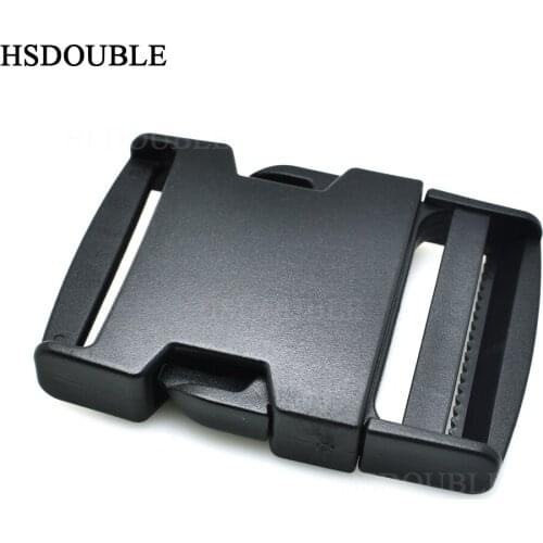 100pcs/pack 2"(50mm) Webbing Plastic Side Release Buckle for Hiking Camping Bags Luggage