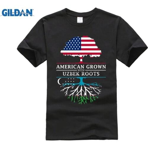 ROOTS SHIRT American Grown with Uzbek Roots - Uzbekistan Design T-Shirt