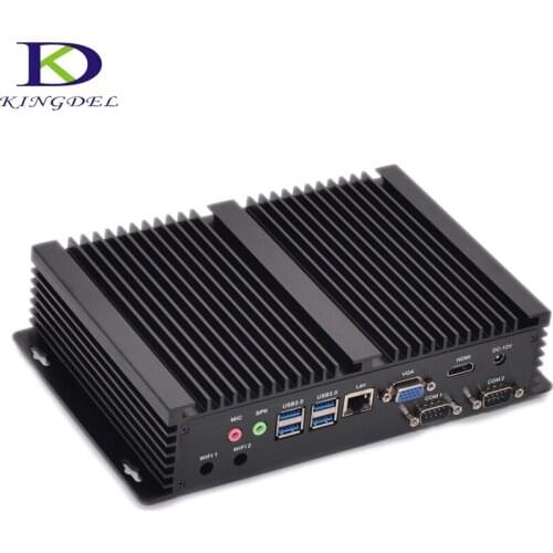 Best selling HTPC Mini Computer Intel i7 5550U i3 4010U 5005U i5 4200U Fanless Desktop PC Nettop 8G RAM 2COM RS232 Industrial PC
