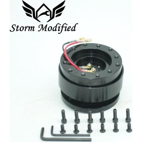 SuTong Black Universal Steering Wheel Quick Release Hub Boss Kit Wheel Hub Adapter MO