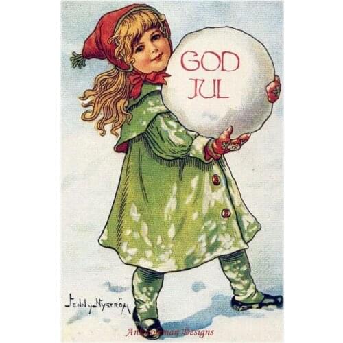 Embroidery Counted Cross Stitch Kits Needlework - Crafts 14 ct DMC Color DIY Arts Handmade Decor - God Jul