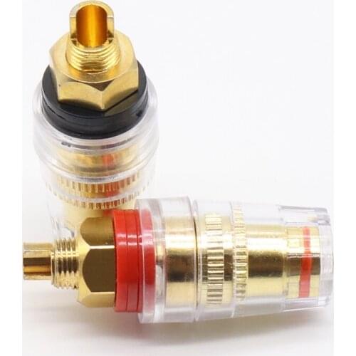 High Quality 1Pair Speaker Cable Amplifier Terminal Binding Post RBS Connector Coverter New