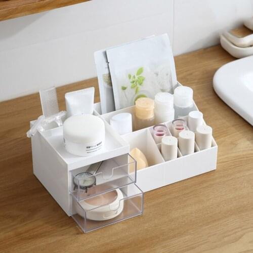 1pc Multifunctional Makeup Organizer For Cosmetic Large Capacity Cosmetic Storage Box Organizer Desktop Jewelry Nail Polish Hot
