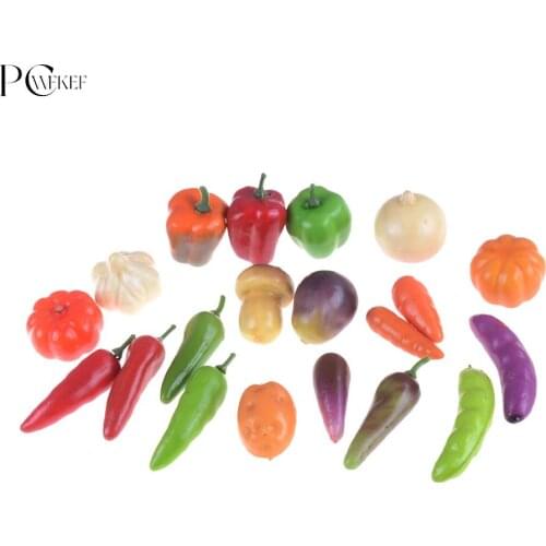 10pcs Dollhouse Miniatures Accessories Mini Fruits Vegetable Food Doll Room Doll House Kitchen Decor Kit Kitchen Toys