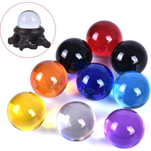 30mm Crystal Ball Quartz Glass Transparent Ball Spheres Glass Ball Photography Balls Crystal Craft Decor Feng Shui