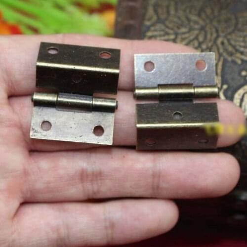 30pcs 1 Inch Hinge 5 Hole Hinge Three Fold Hinge Packing Hardware Accessories Small Hinges for Wooden Box Case Cabinet Home Diy