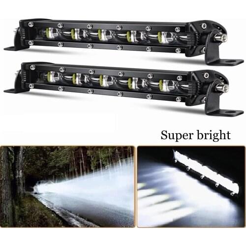 7inch 12V led bar 18W 6D Pod running lights for cars ATV tractor off road niva 4x4 trailer motorcycle headlight white 6000k
