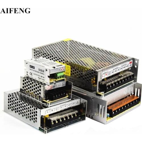 AIFENG Switch Power Supply For Led Strip Light Adapter Transformer AC 220V 110V Input To DC5V 12V 24V 48V Switching Power Supply
