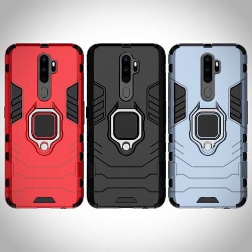 For OPPO A5 2020 A9 2020 A11X Case Shockproof Armor Stand Holder Car Ring Phone Back Cover for OPPO A5 2020 A9 2020 Funda Capa
