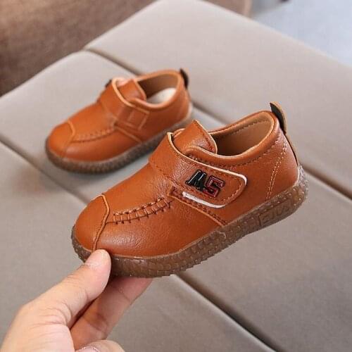 Infant Kids Toddler Boys Casual Leather Single Shoes For Little Baby Boys England Leather Shoes Shoe 1 2 3 4 5 6 7 Years Old New