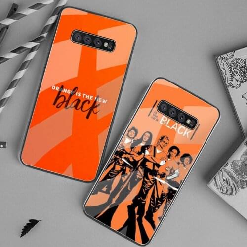 HOTCASHOP Orange Is The New Black Phone Case Tempered Glass For Samsung S20 Plus S7 S8 S9 S10 Plus Note 8 9 10 Plus