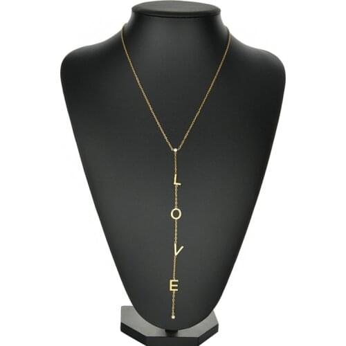 Customized Letter Name Necklace Name Personalized LOVE Custom Gift Piercing Multiple Letter Number Luck Charm Pendants