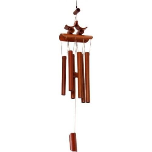 Classical Hanging Decor Handmade Bamboo Bell Aeolian bell Fengshui Lucky Wind Chime Decor for Outdoor Wall Door Shop Ornament