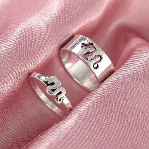 Punk Fashion Gold Silver Color Mushroom Stars Opening Ring For Women Men Hollow Animal Rings Anniversary Gifts Jewelry