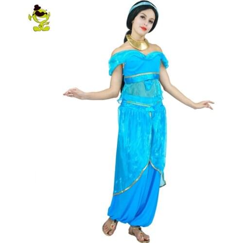 Arabian Princess Costume Arab Dubai Womens Summer Dress Carnival Halloween Costumes Belly Dance Cosplay