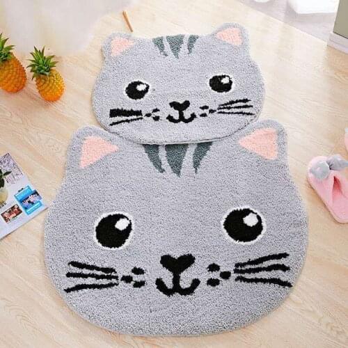 Cartoon Animal Round Carpet Cartoon Soft Living Room Bedroom Rug Kids Room Children Anit-Slip Floor Mats
