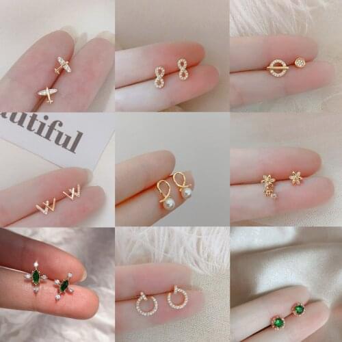 Серьги-гвоздики LooXi China At AliExpress