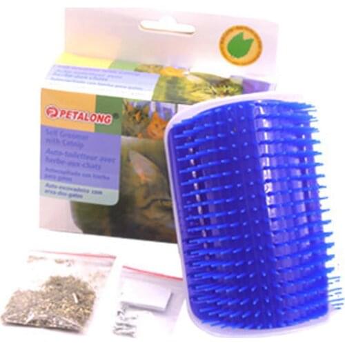 Cat Scratching Device Cat Face Massager Pet Hair Comb Cat and Dog Grooming Tool Soft Plastic Bristles No Damage