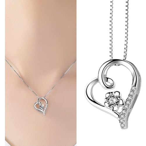 Fashion Love Necklace Love At First Sight Pendant Heart Pendant Necklace Simple Exquisite Single Product Accessories