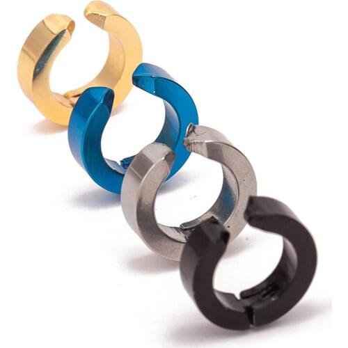 Korean Fashion Titanium Steel Ear Clip For Men And Women Without Ear Pierced Ear Cuff Ear Buckle Male Earrings Jewelry Wholesale