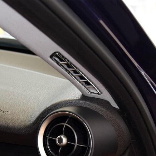 Carbon Fiber Auto Air Outlet Cover Case Trim Sticker for Alfa Giulia