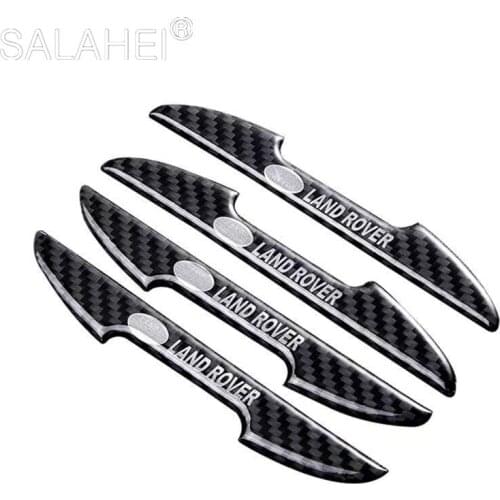 Car Door Carbon Fiber Pattern Rearview Mirror Bumper Stickers For Land Rover Range Rover Velar Sport Discovery 2 3 4 Defender