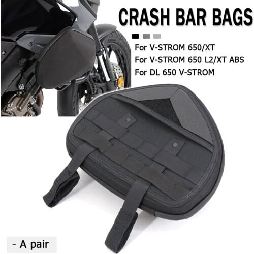 New For SUZUKI V-STROM 650 / XT Frame Crash Bars Waterproof Bag Bumper Tool Placement Travel bag V-strom 650 L2 / XT ABS DL650