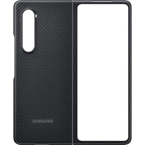 Original Carbon fiber Case For Samsung Galaxy Z Fold 3 Flip case, Aramid fiber Slim design Z Fold3 5G Anti-fall Phone Cover
