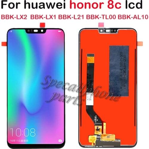 Original For Huawei Honor 8C BBK-LX2 LX1 L21 LCD Display Screen Touch Panel Digitizer Assembly for Honor honor 8c Pantalla