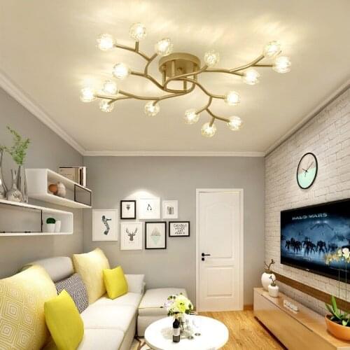 Nordic postmodern Ceiling light fixtur Led restaurant living room master bedroom creative branches New home ceiling lamp fixture